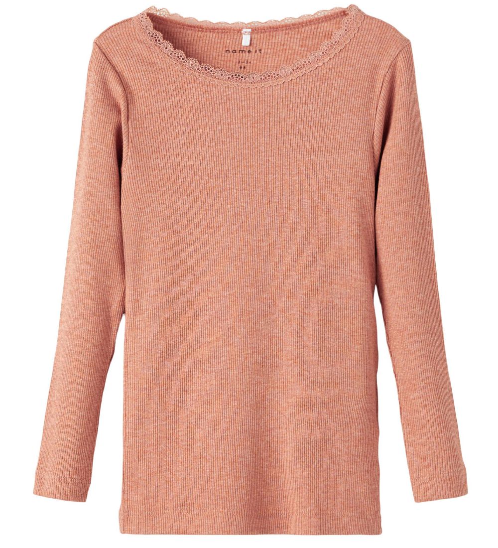 Name It Blouse - Rib - Noos - NmfKab - Café Au Lait
