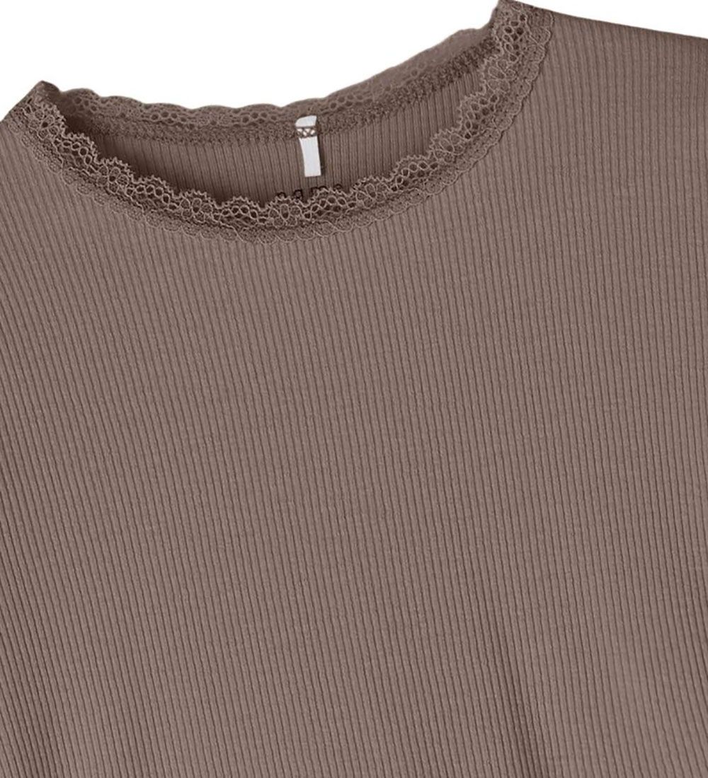 Name It Tröja - Rib - Noos - NmfKab - Brown lins