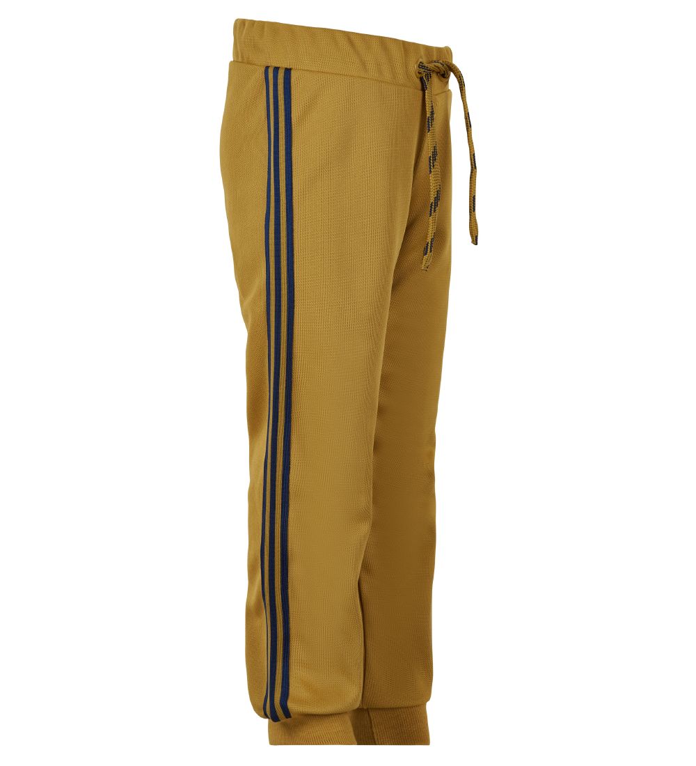 Minymo Trousers - Mustard Gold w. Navy