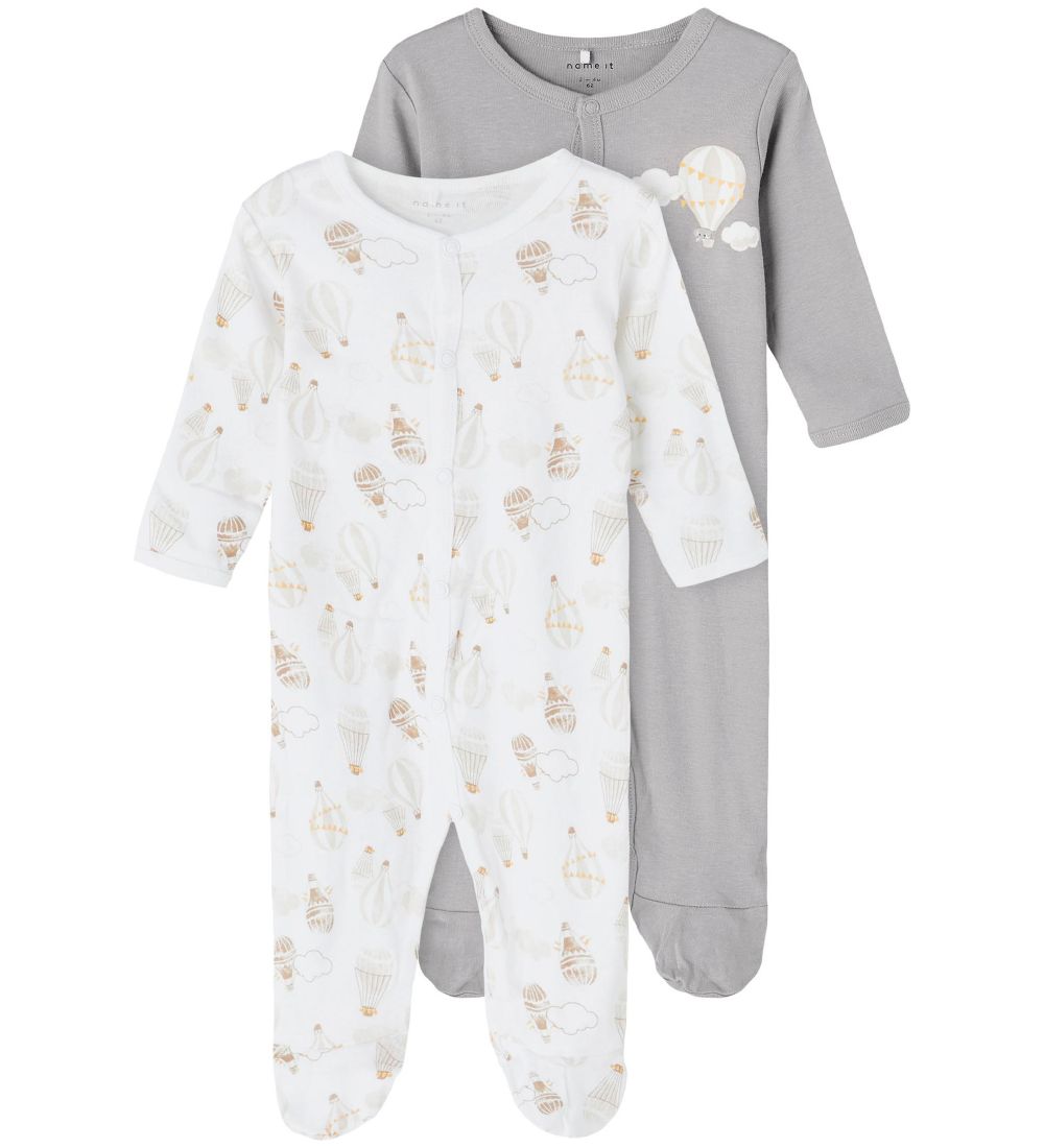 Name It Nightsuit - Noos - NbnNightsuit - 2-Pack - Alloy