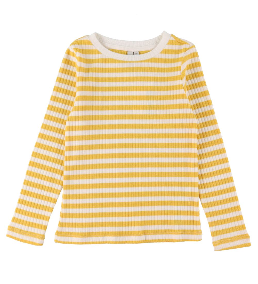Pieces Kids Blouse - Rib - Noos - LpElly - Pale Banana/BRIGHT