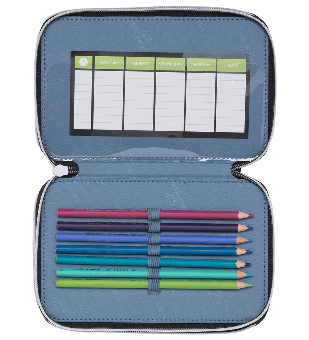 Beckmann Pencil Case w. Contents - Camo Rex