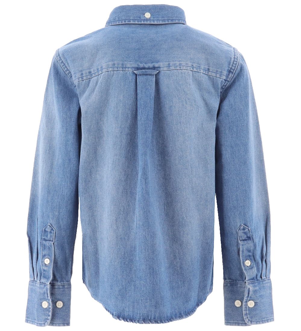 GANT Denim Shirt - Indigo Retro Shield - Mid Blue