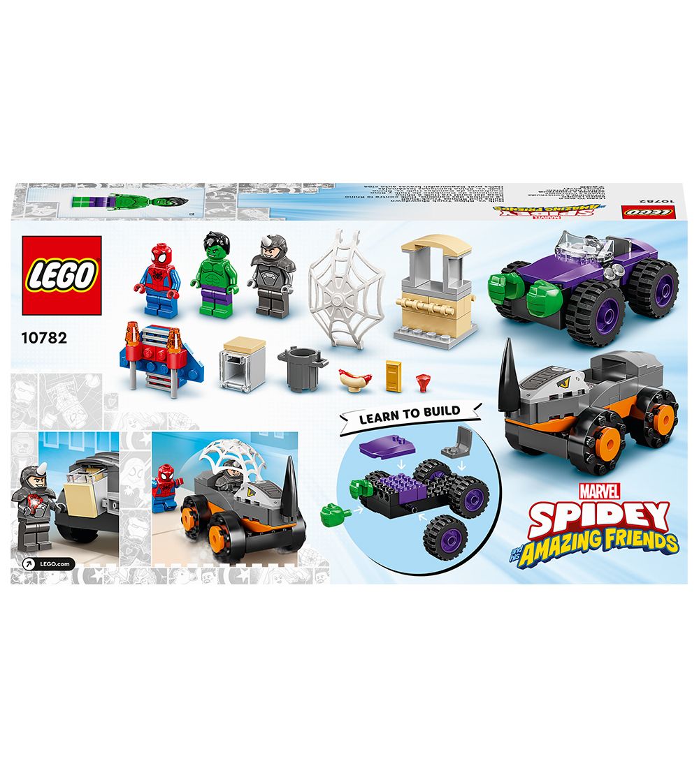 LEGO® Marvel Spider-Man - Hulk vs. Rhino Truck Showdown 10782 -