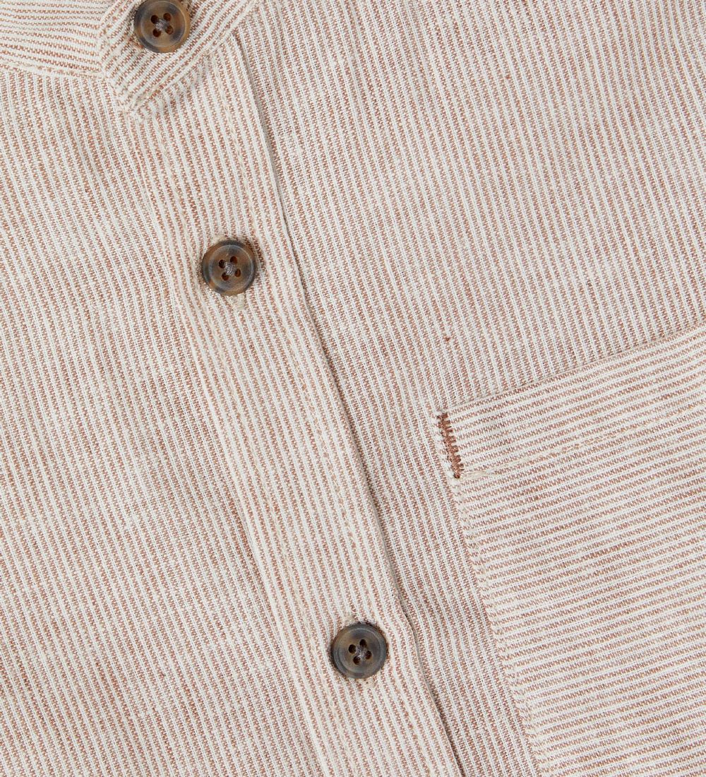 Name It Shirt - Noos - NkmFish - Brown Lentil/Striped