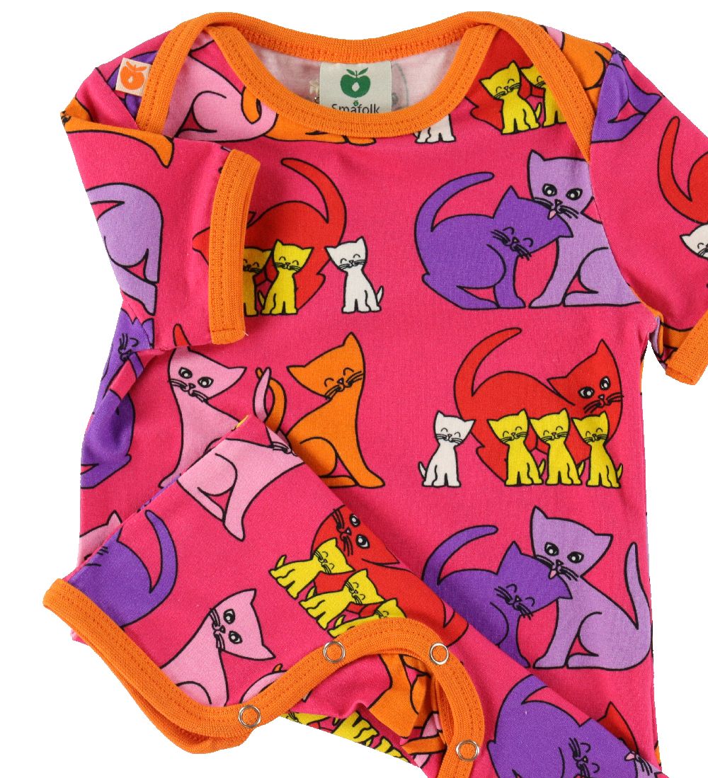 Småfolk Summer Romper - Carmine w. Cat