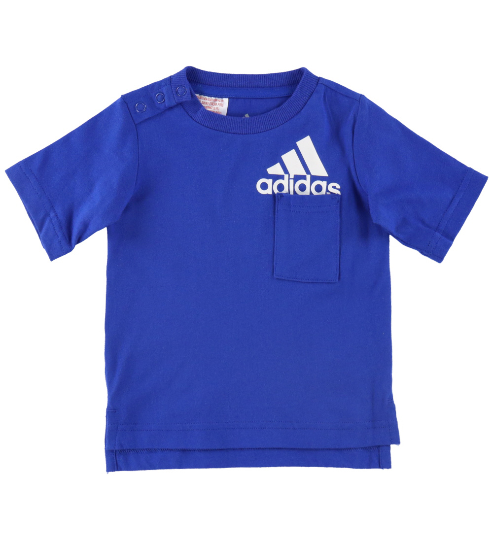 adidas Performance Set - T-shirt/Shorts - Royal Blue/White