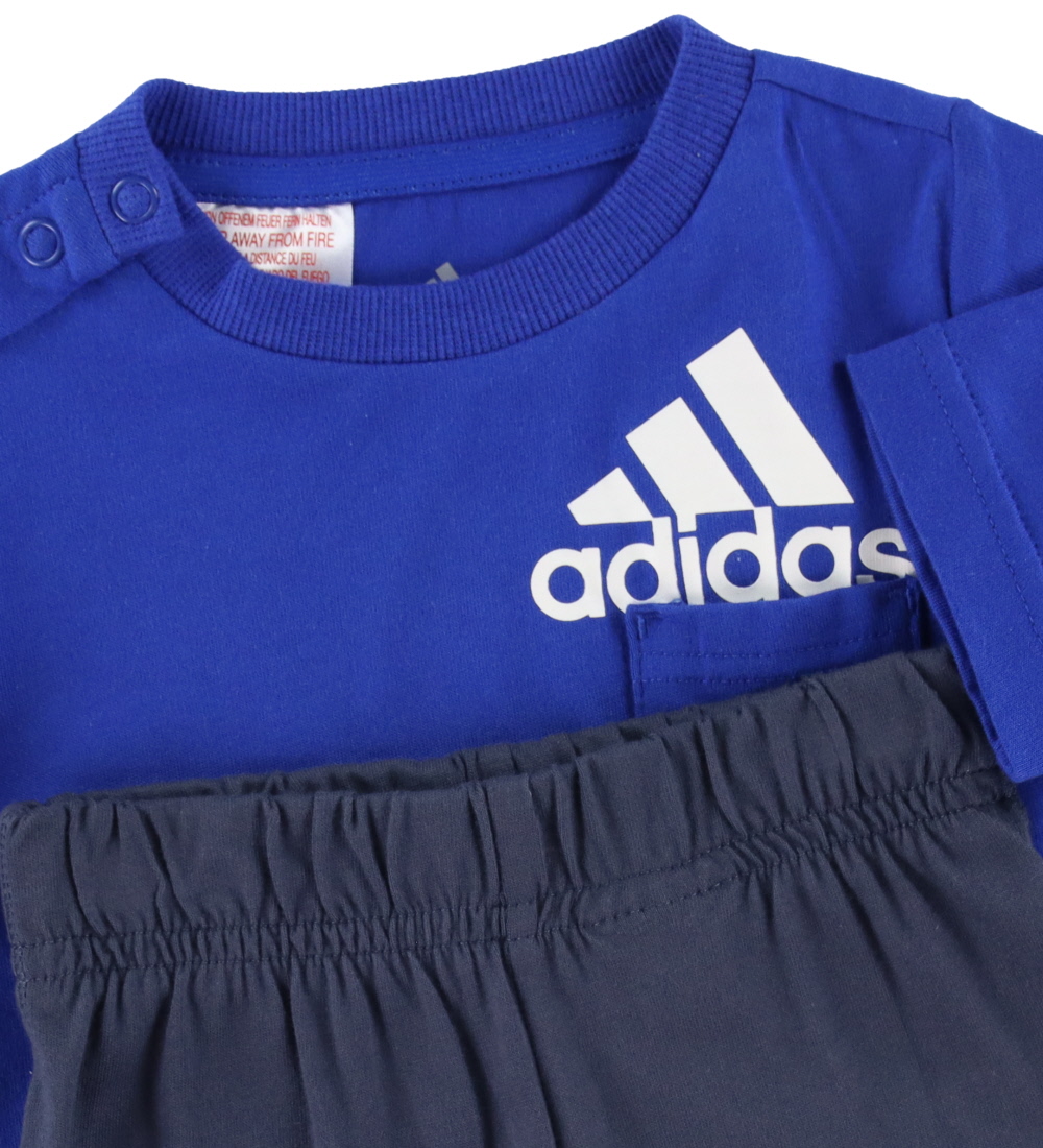 adidas Performance Set - T-shirt/Shorts - Royal Blue/White