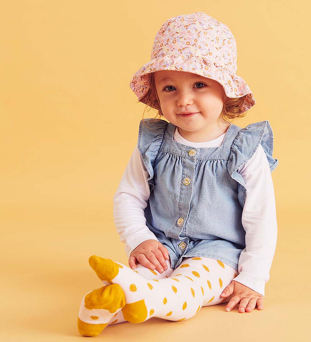Melton Sommarhatt Hat - UV50+ - Shell Rose m. Blommor