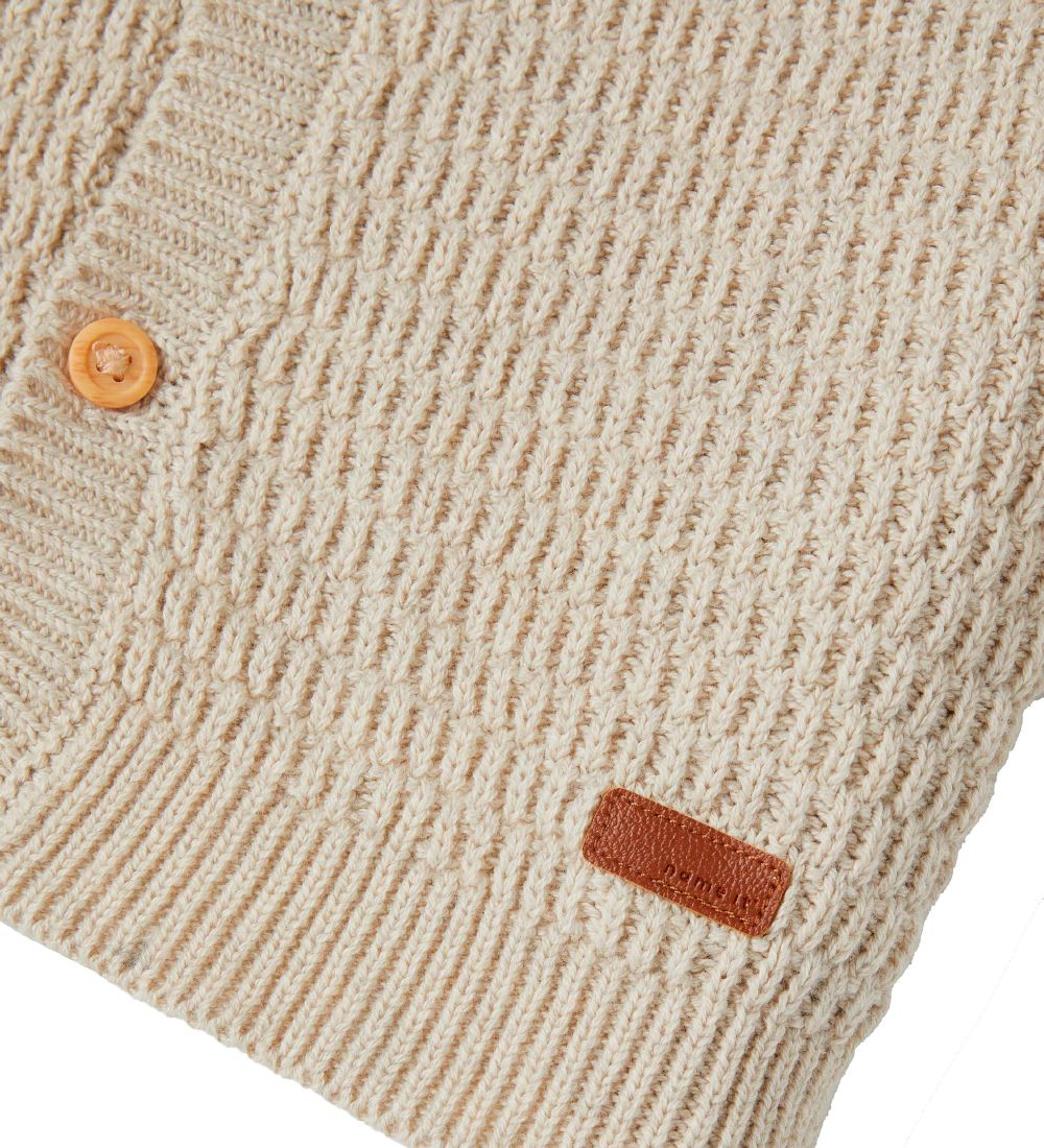 Name It Cardigan - Bow - Knitted - Peyote Melange