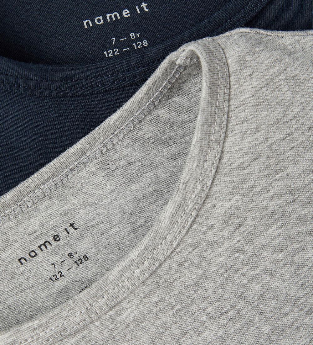 Name It T-shirt - Noos - NkmT-shirt - 2-Pack - Dark Sapphire & G