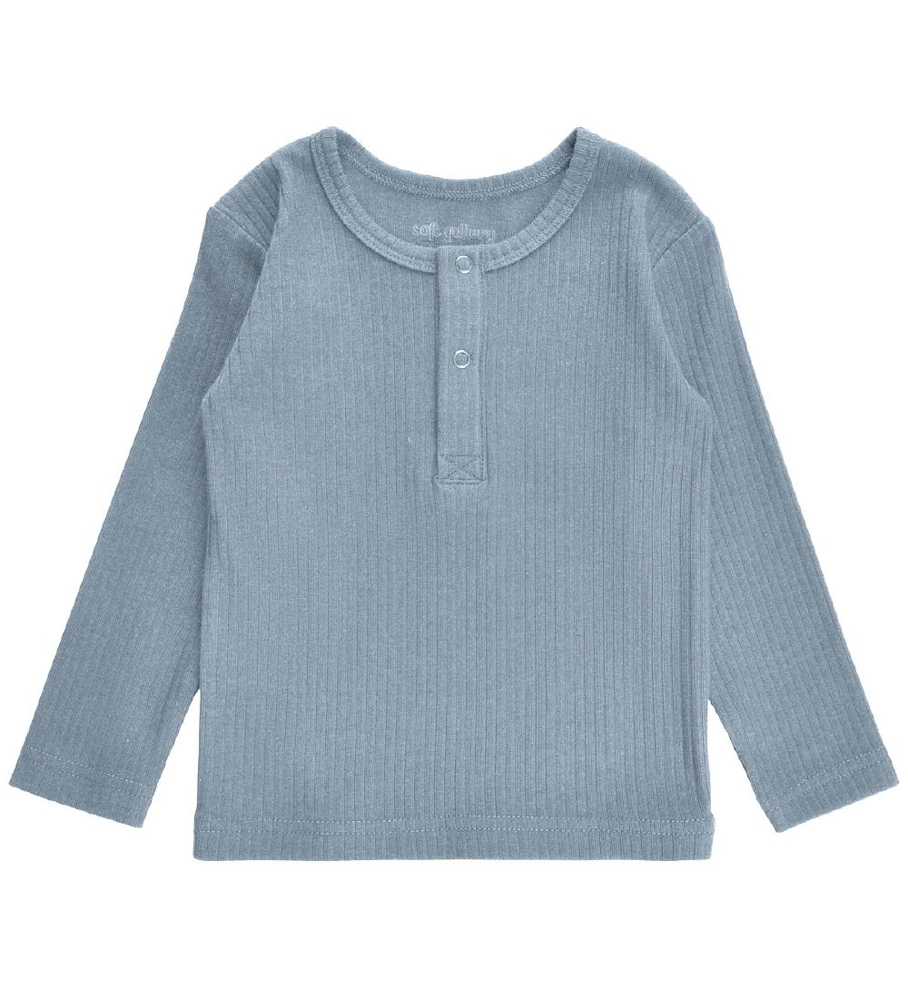 Soft Gallery Tröja - Rib - SGJason - Dusty Blue