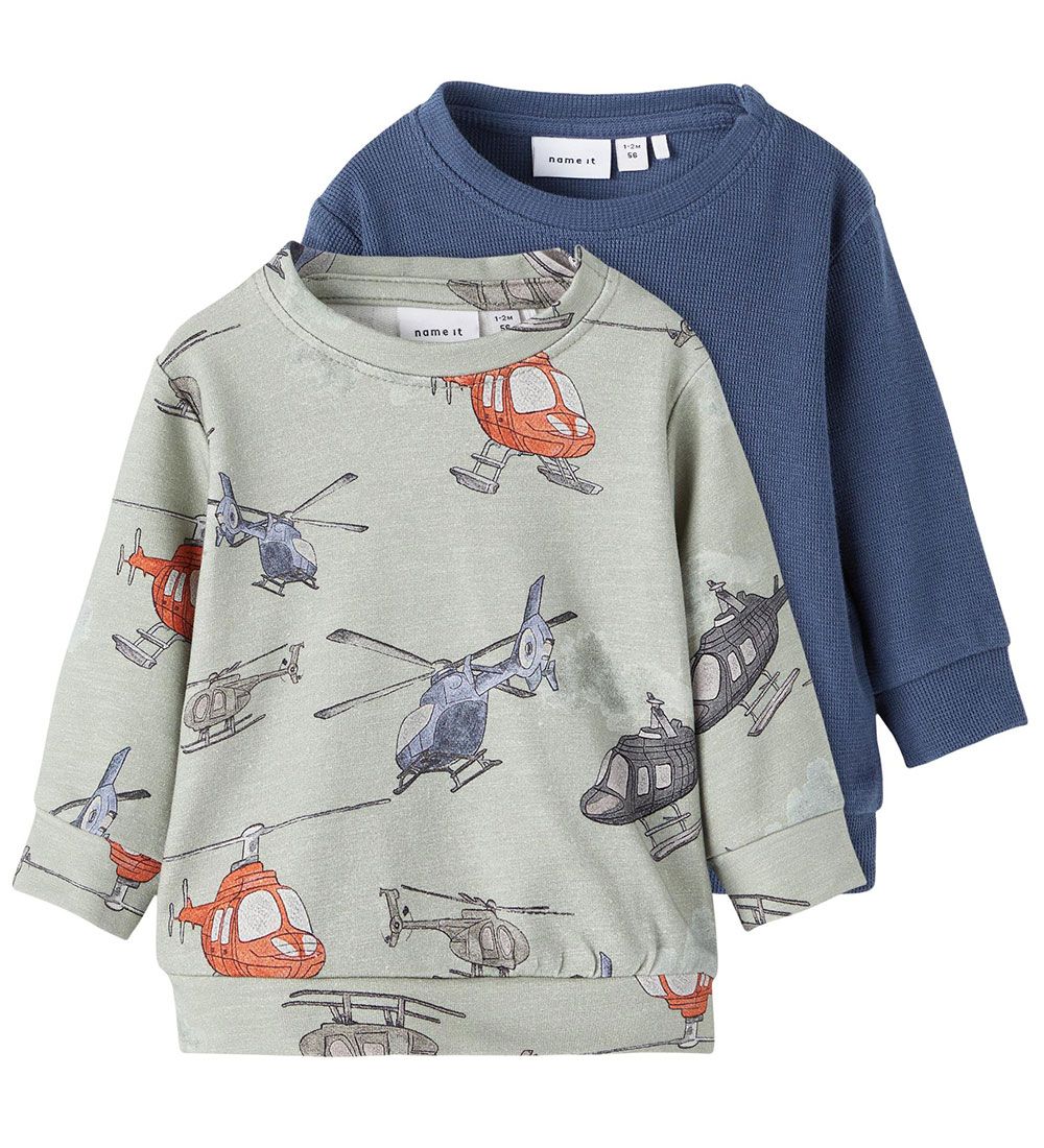 Name It Sweatshirt - NbmKonrad - 2er-Pack - Desert Sage