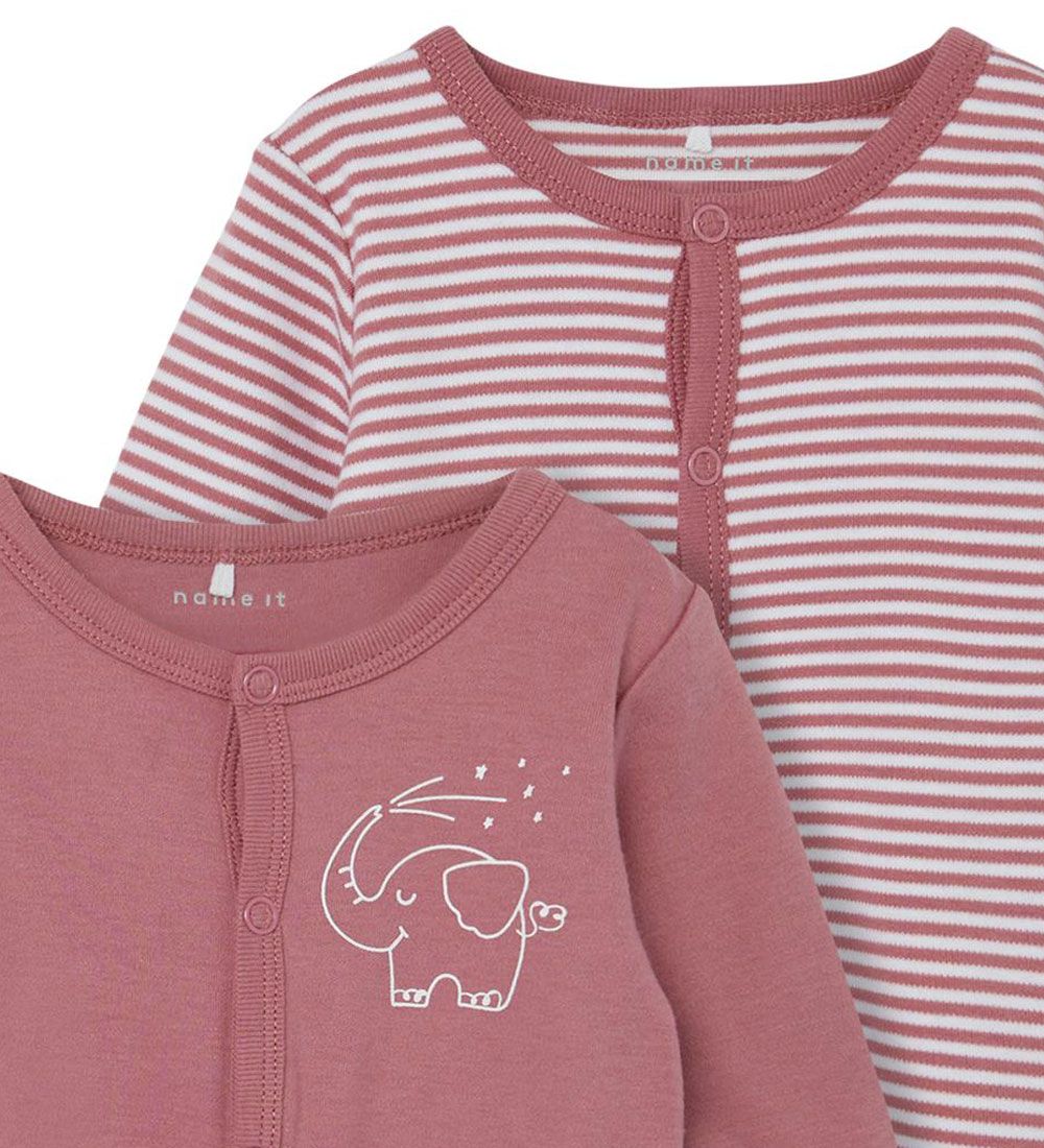 Name It Schlafanzug - Noos - NbnNightsuit - 2er-Pack - Mesa Rose