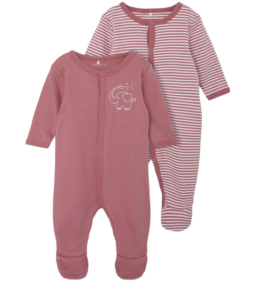 Name It Schlafanzug - Noos - NbnNightsuit - 2er-Pack - Mesa Rose