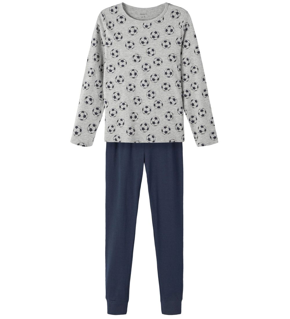 Name It Pyjama Set - Noos - NkmNightset - Grey Melange