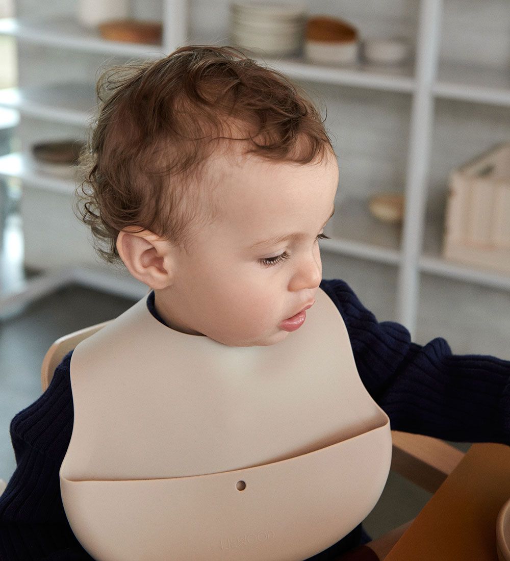 Liewood Bib - Ember - 2-Pack - Silicone - Tuscany Rose/Musta