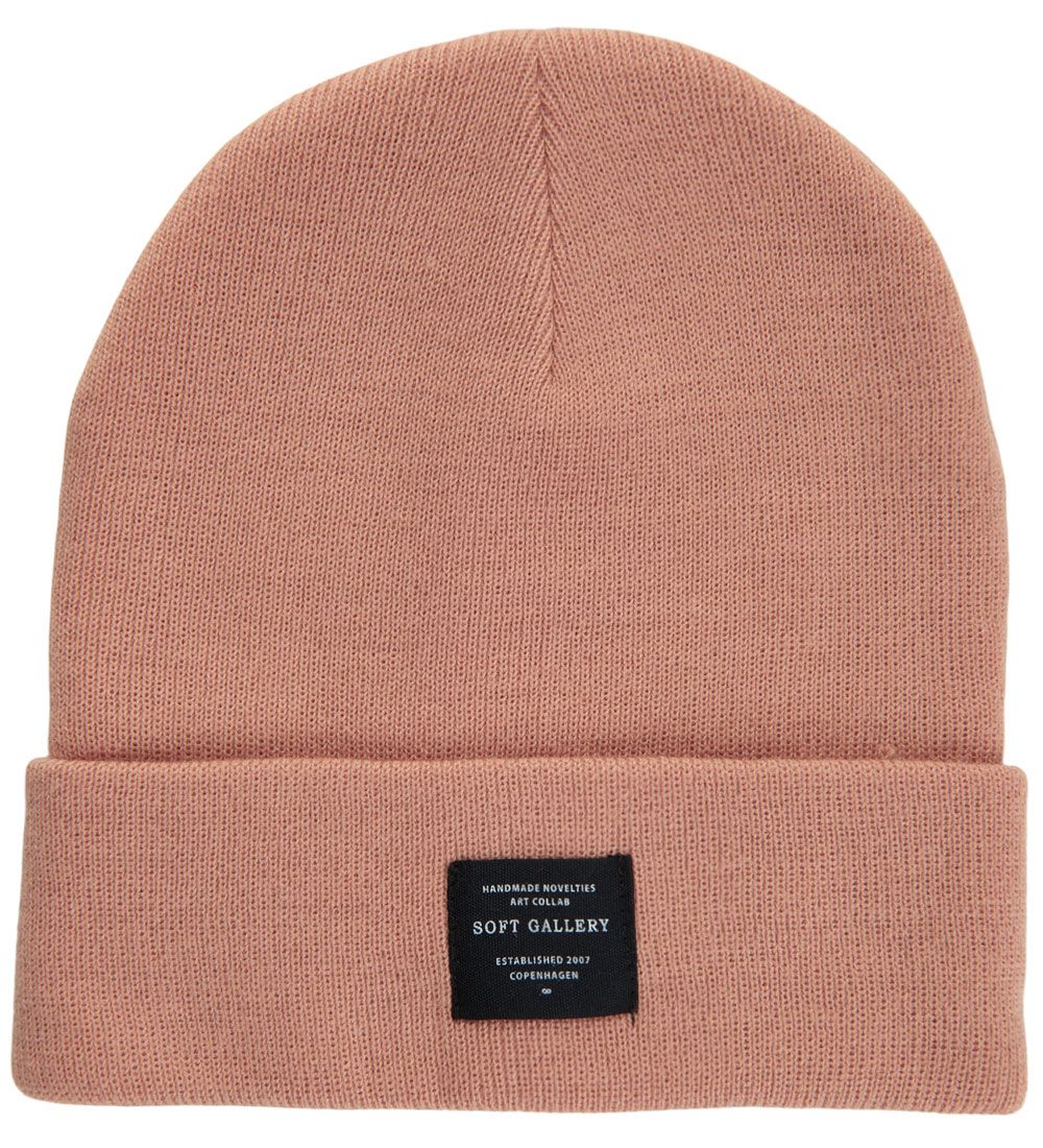 Soft Gallery Beanie - Knitted - SgIsto - Dusty Coral