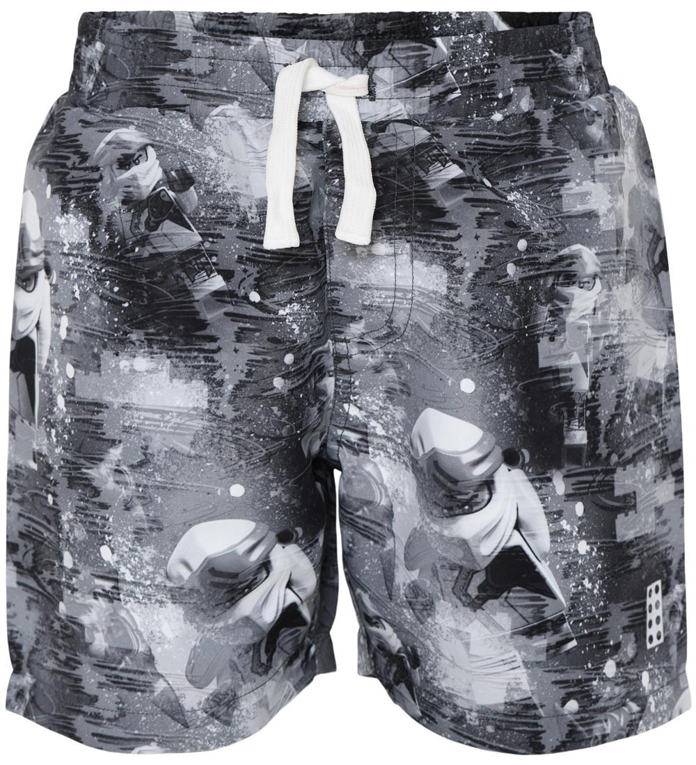 LEGO® Ninjago Swim Shorts - UV50+ - LWPeiter - Grey/White w. Pri