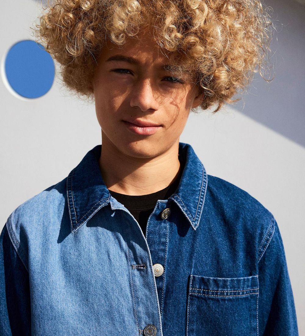 LMTD Farkkupaita - NlmLock - Medium+ Blue Denim