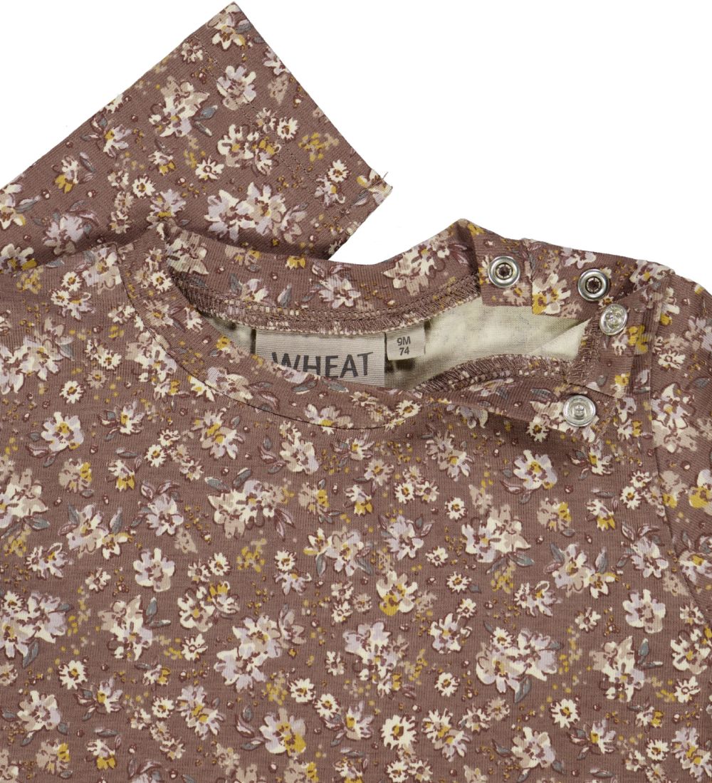 Wheat Dress - Sessa - Vintage Rose Flowers