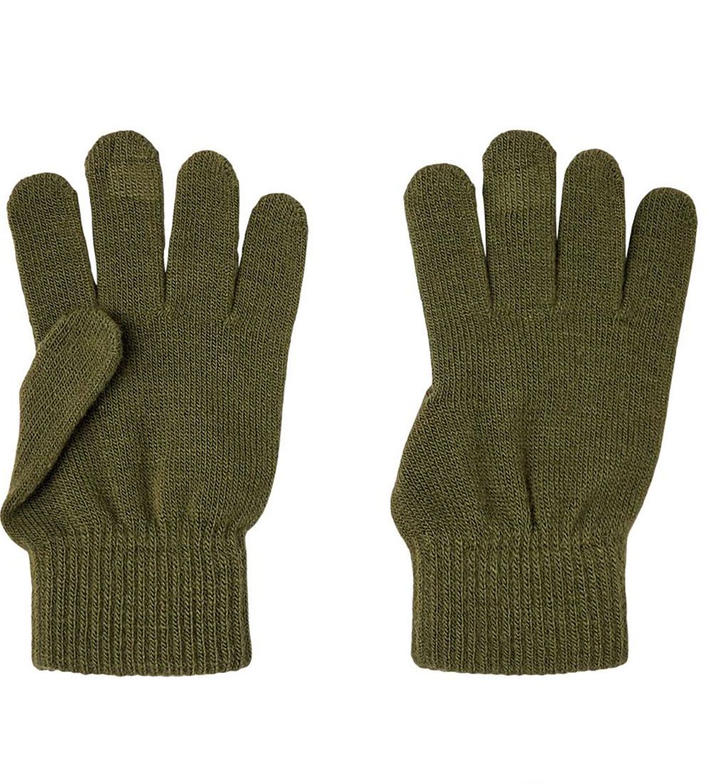 Name It Gloves - Noos - Knitted - NknMagic - 3-Pack - Olive Nigh