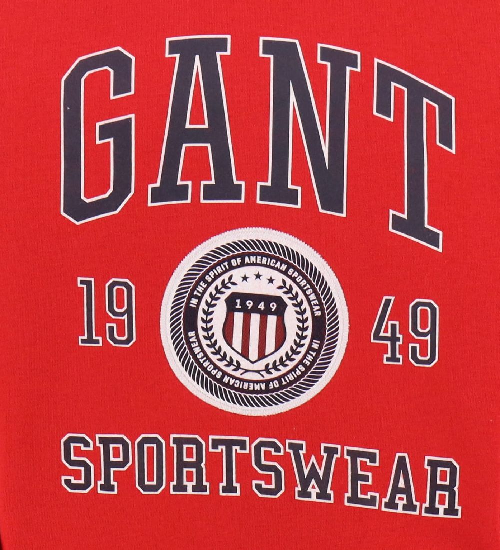 GANT Hoodie - Bright Red