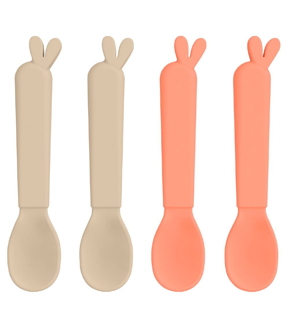 Done By Deer Cutlery - 4-Pack - Spoon - Lalee Sand/Coral