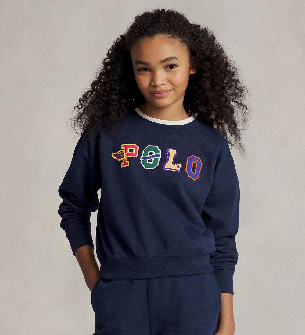 Polo Ralph Lauren Sweatshirt - Navy w. Text
