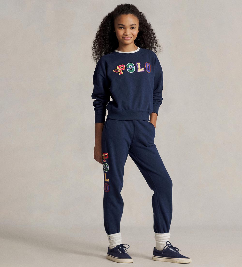 Polo Ralph Lauren Sweatshirt - Navy w. Text