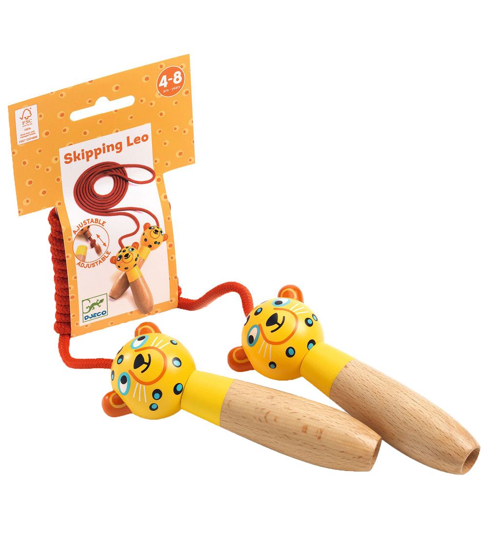 Djeco Springtouw - Hout - Skipping Leo