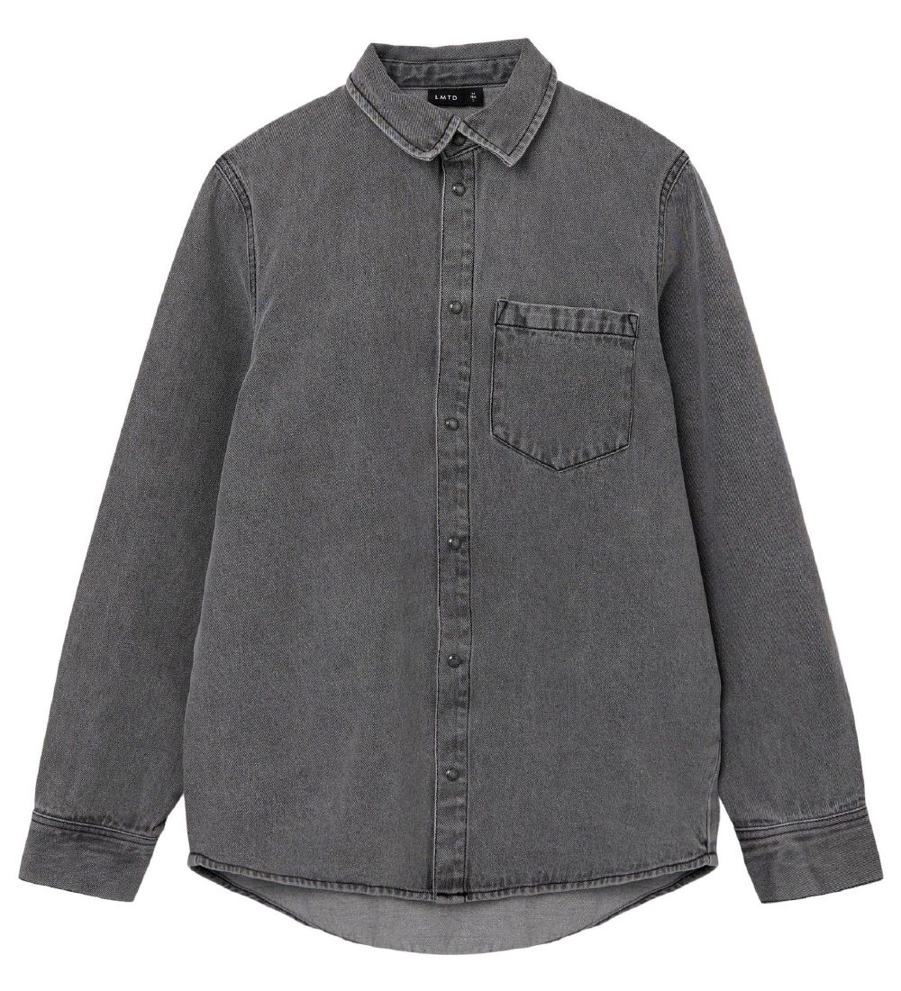 LMTD Overhemd - NlmGrizza - Light Grey Denim