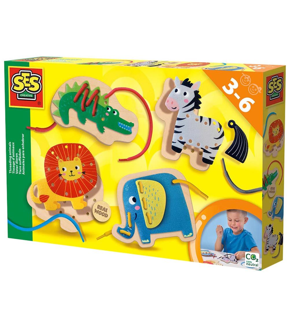 SES Creative - Learn To Thread - Tree Animals