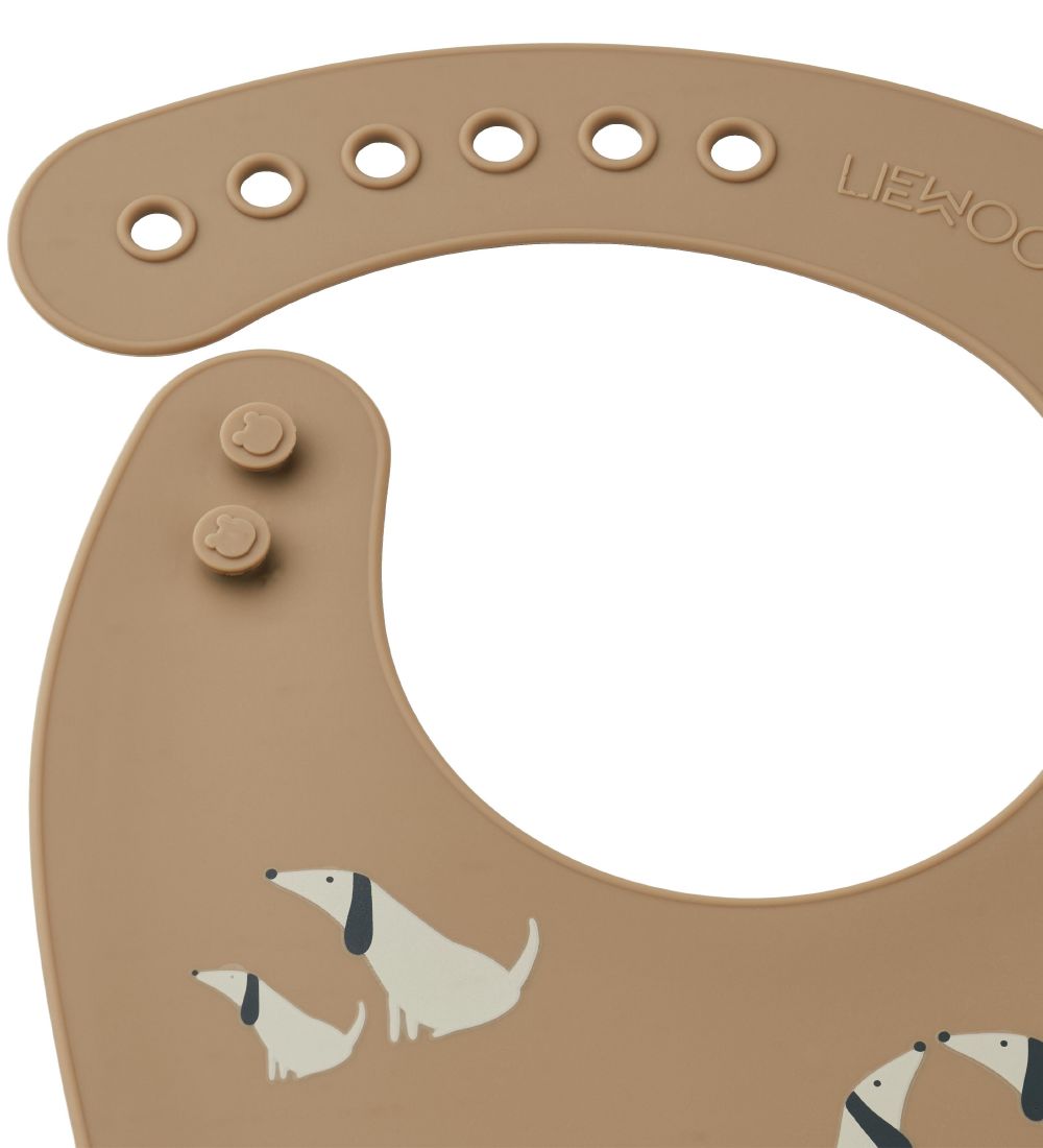Bavoir Liewood - Tilda - 2 Pack - Dog/Avoine Mix