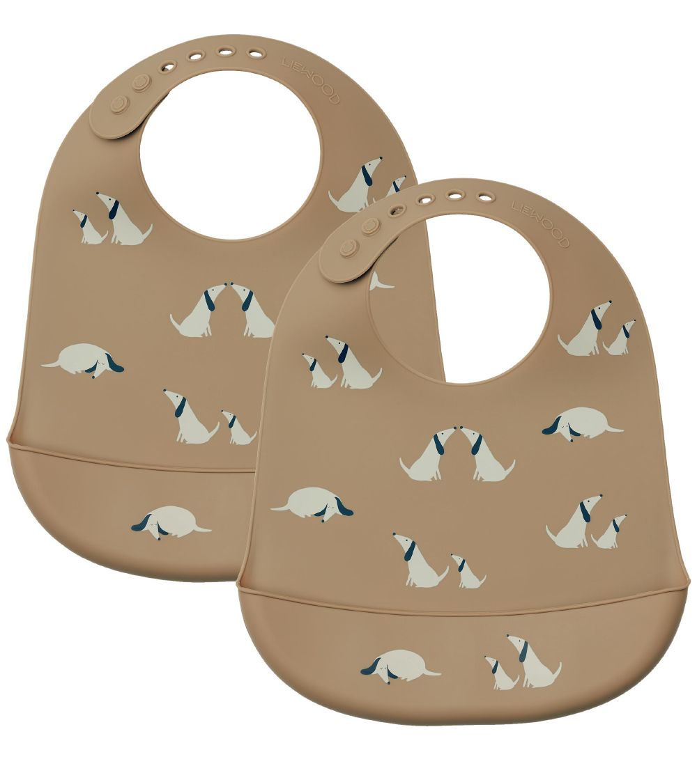 Bavoir Liewood - Tilda - 2 Pack - Dog/Avoine Mix