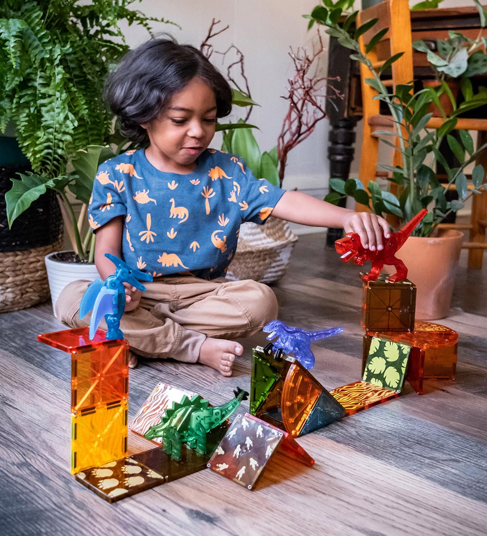 Magna-Tiles Magnet set - 40 Parts - Dino World
