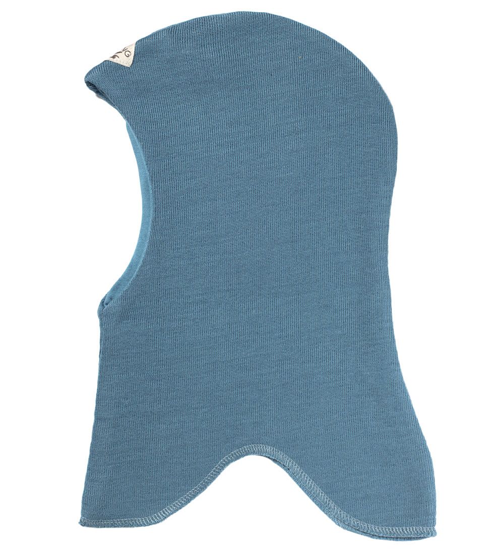 Racing Kids Balaclava - Wool/Cotton - 2-layer - Blue