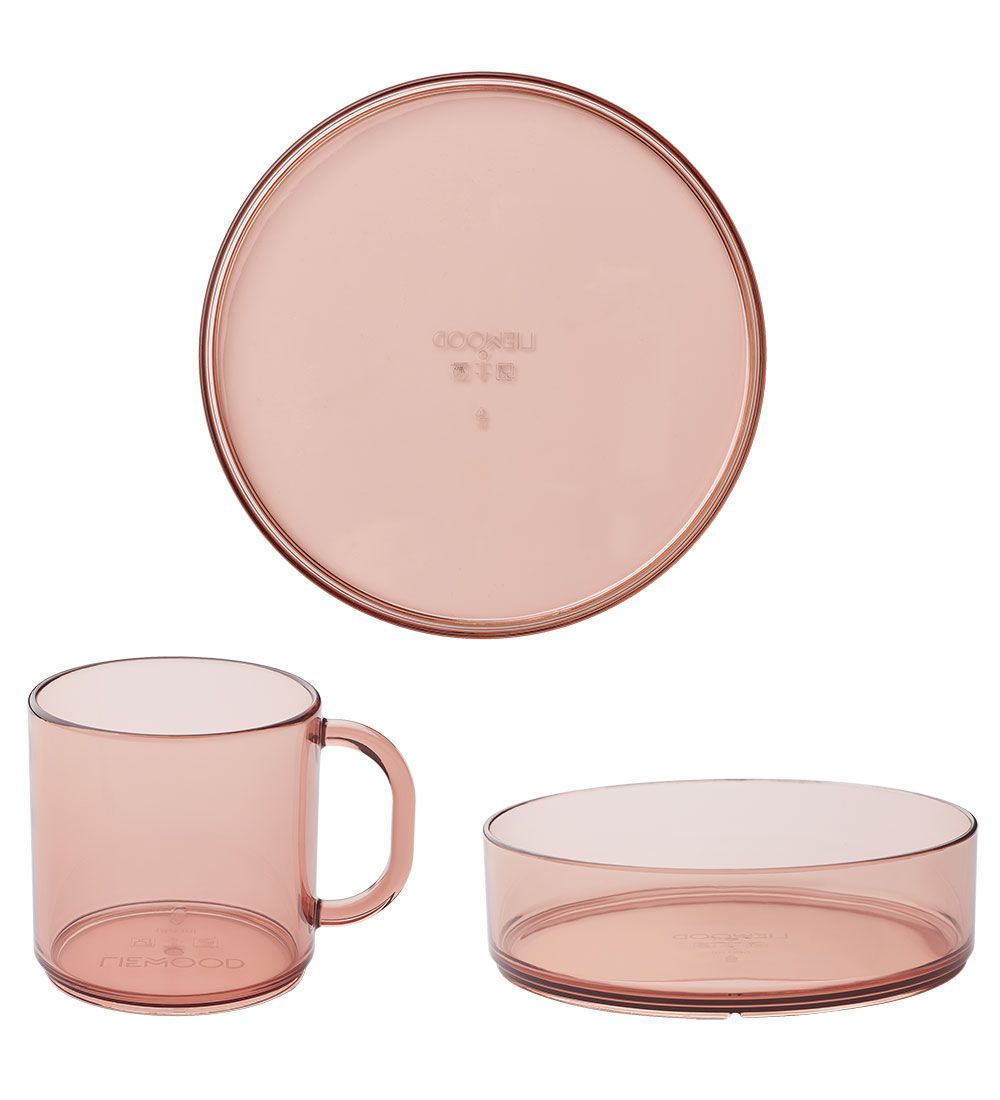 Liewood Dinner Set - Tritan - Siva - 3 Parts - Dusty Raspberry
