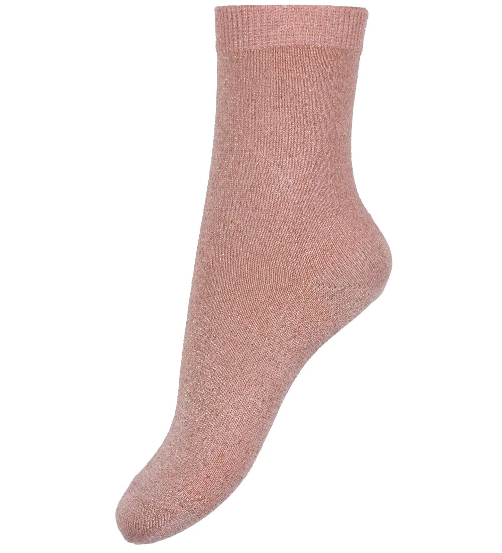Condor Socks - Viscose - Pink w. Glitter