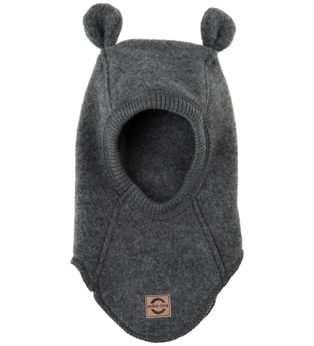 Mikk-Line Balaclava - Wool - Single Layer - Anthracite Melange w