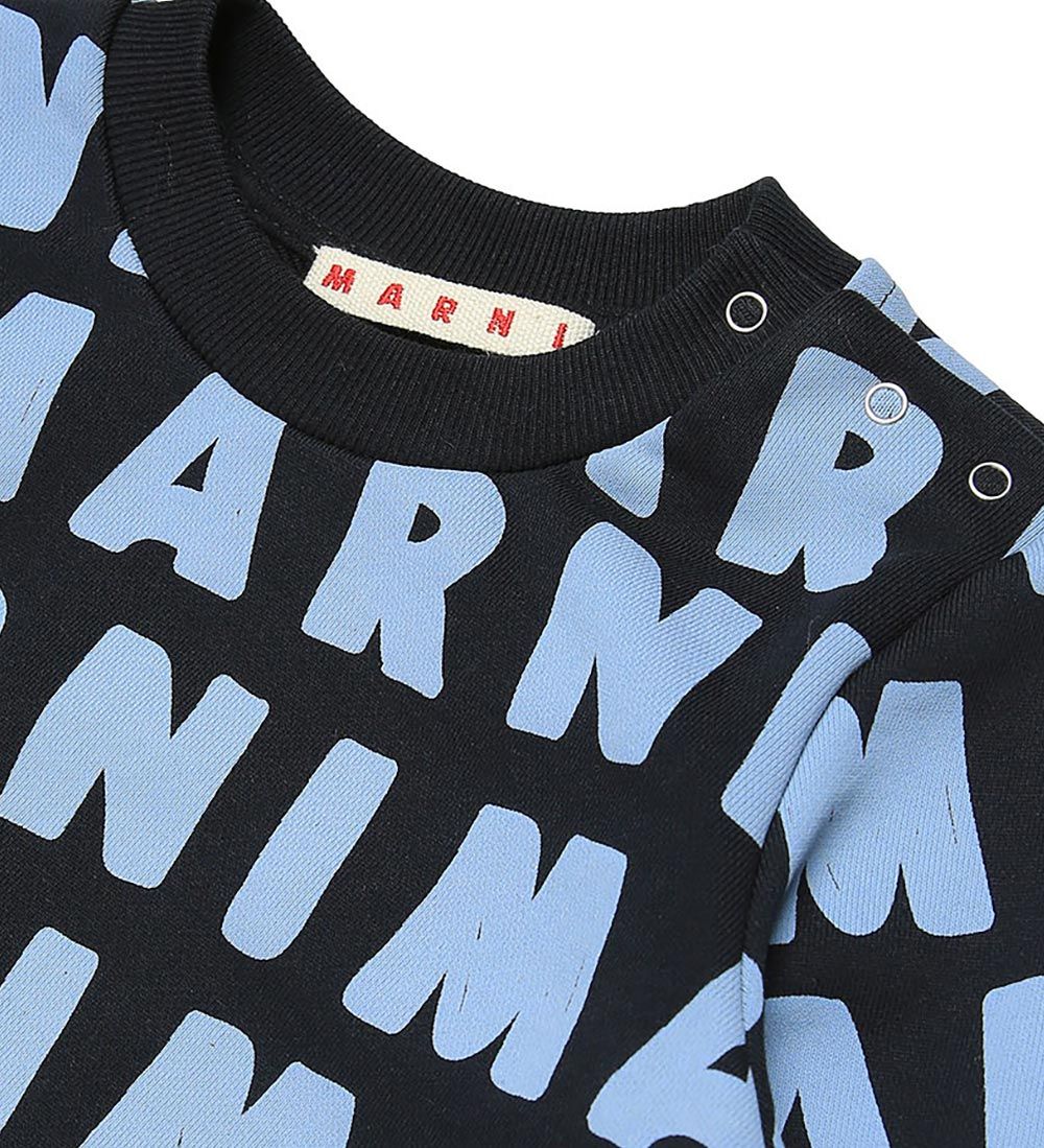 Marni Sweatshirt - Navy w. Light Blue