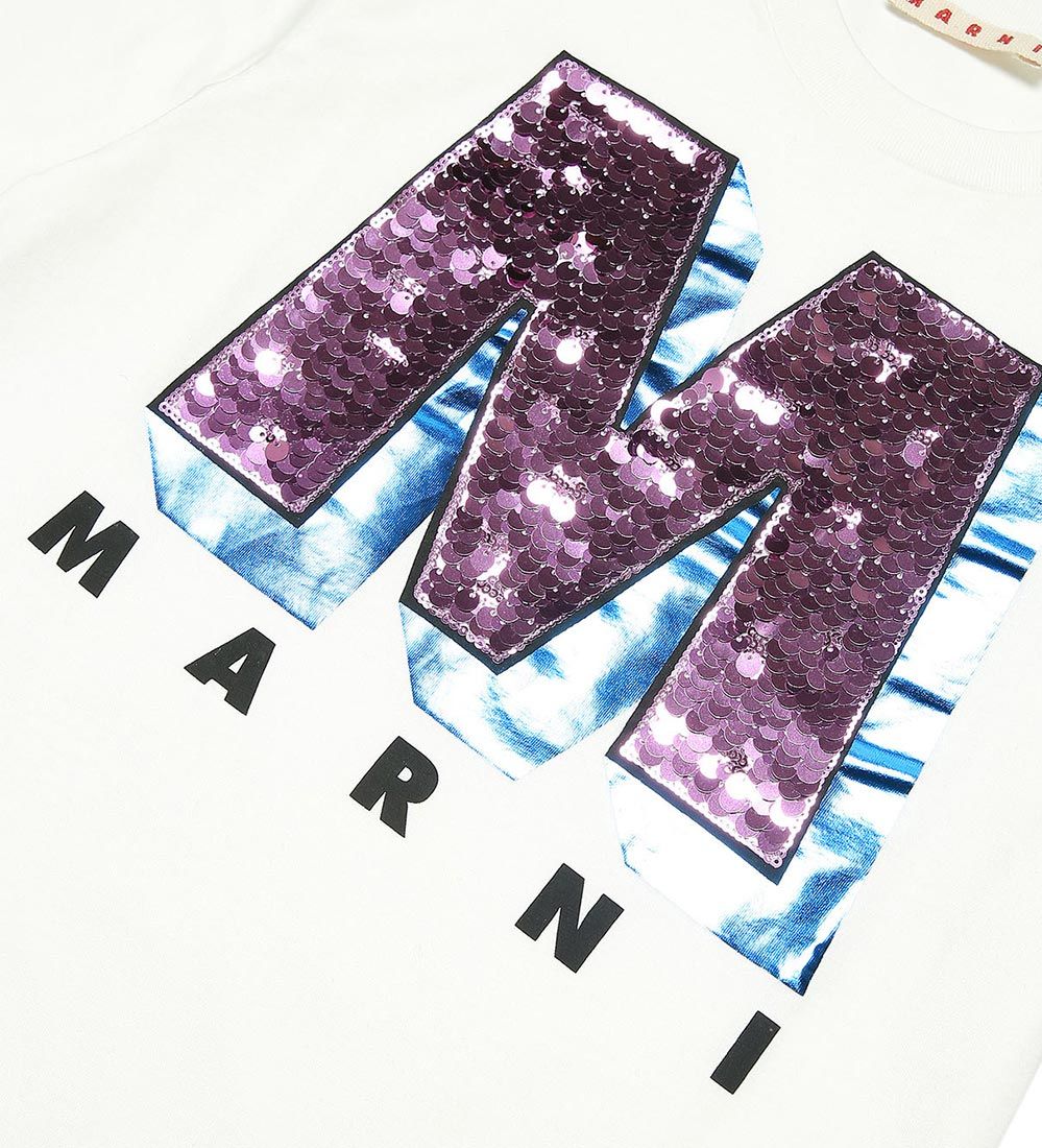 Marni T-shirt - White w. Sequins