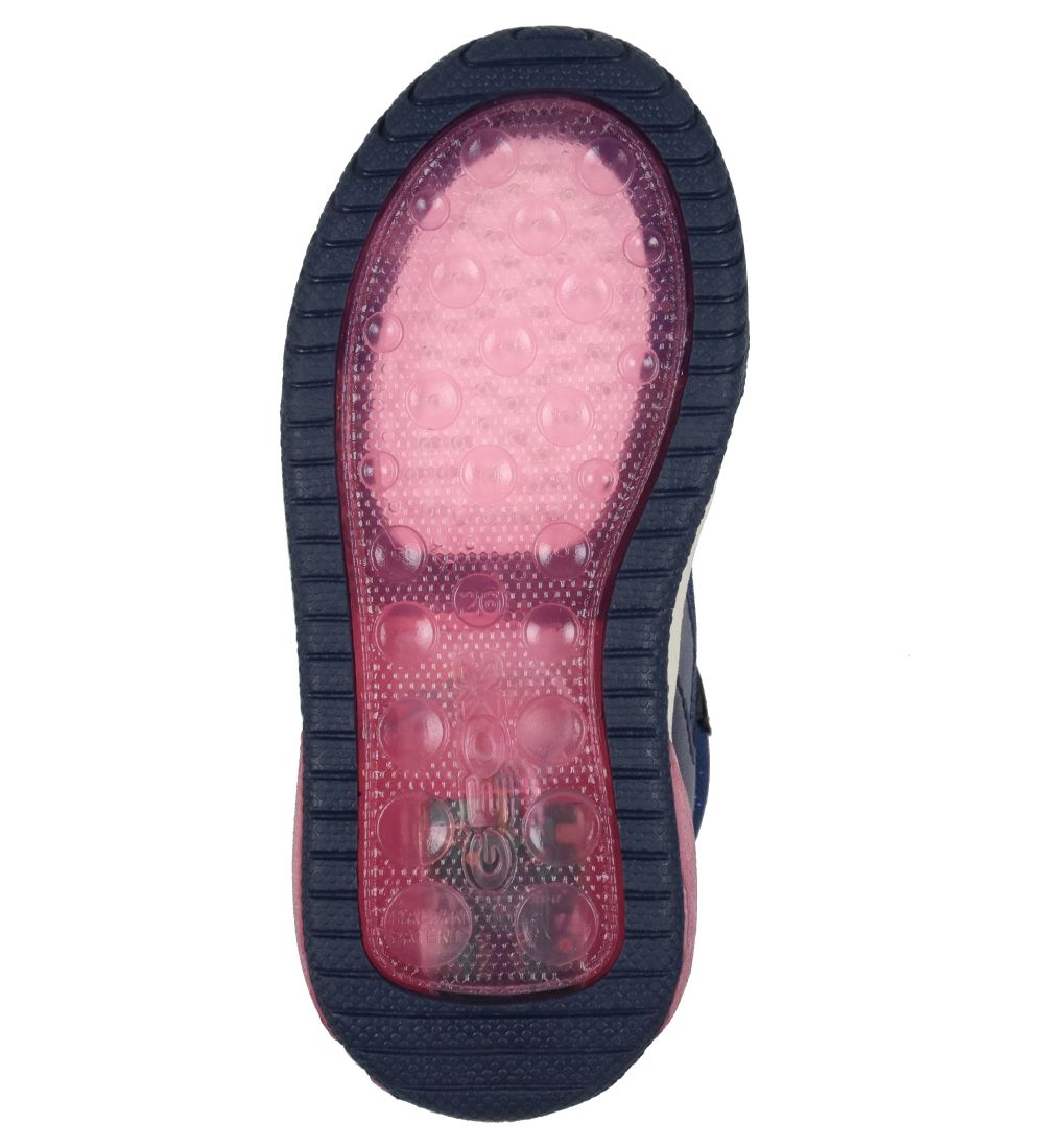 Geox boots w. Light - Inek - Navy/Pink