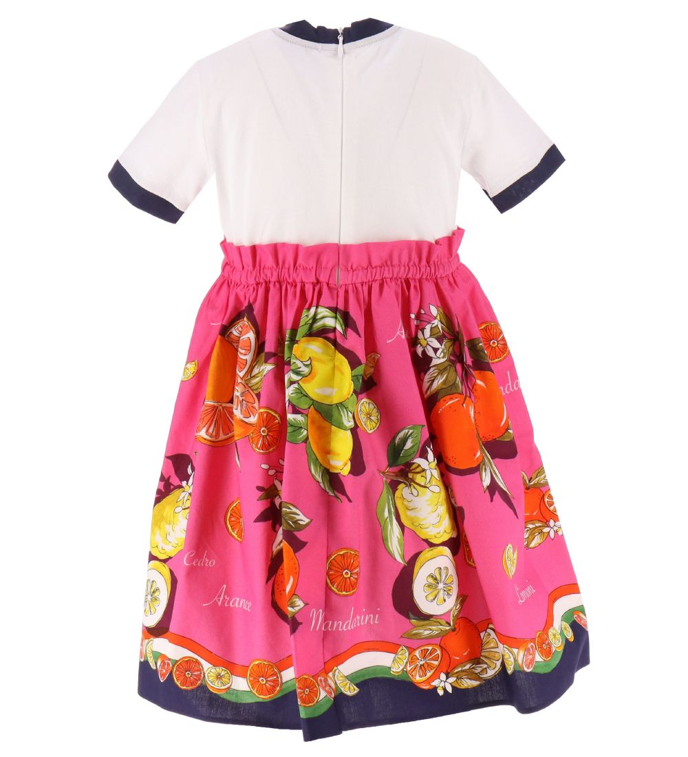 Dolce & Gabbana Dress - Capri - Pink w. Citrus fruits
