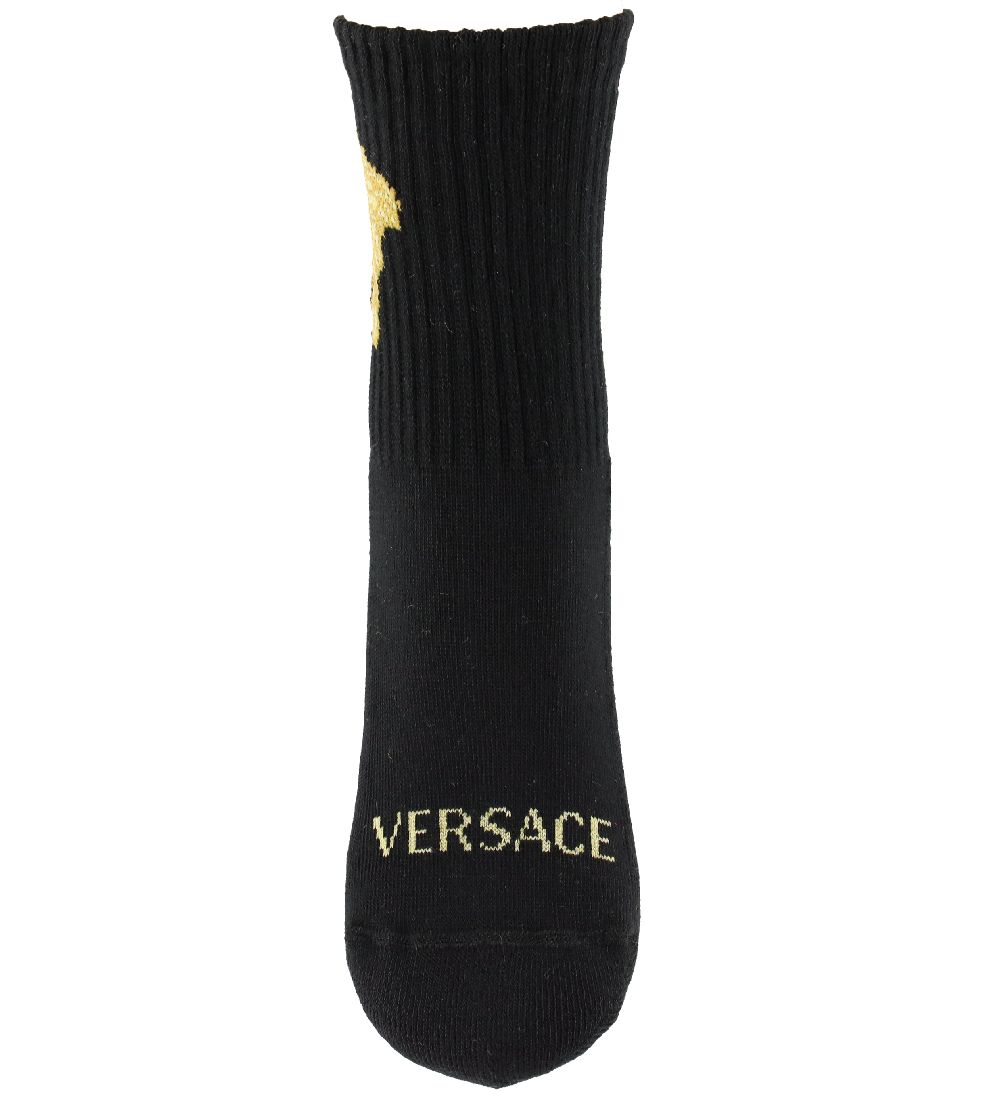 Versace Socks - Black/Gold w. Logo