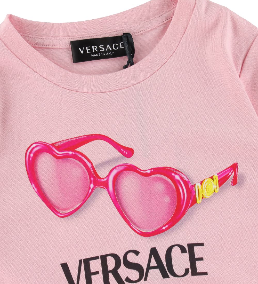 Versace T-shirt - Pink w. Sunglasses