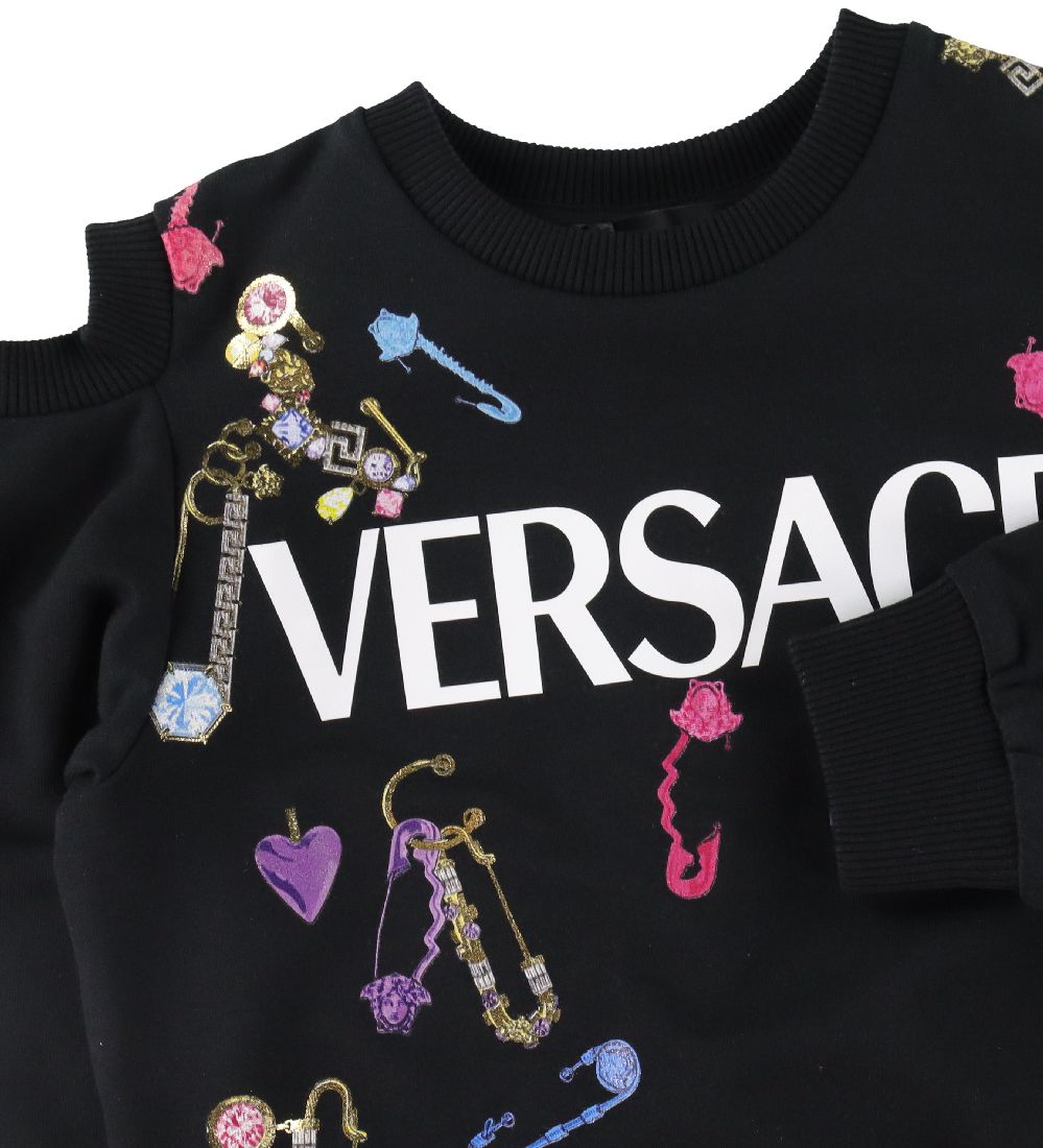 Versace Sweatshirt - Black w. Safety Pins