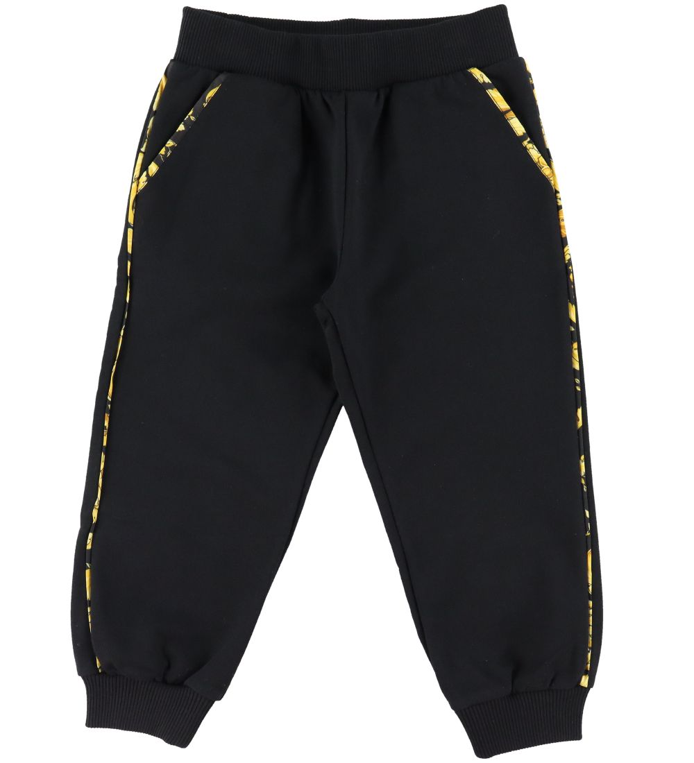Versace Sweat Set - Cardigan/Sweatpants - Black/Gold