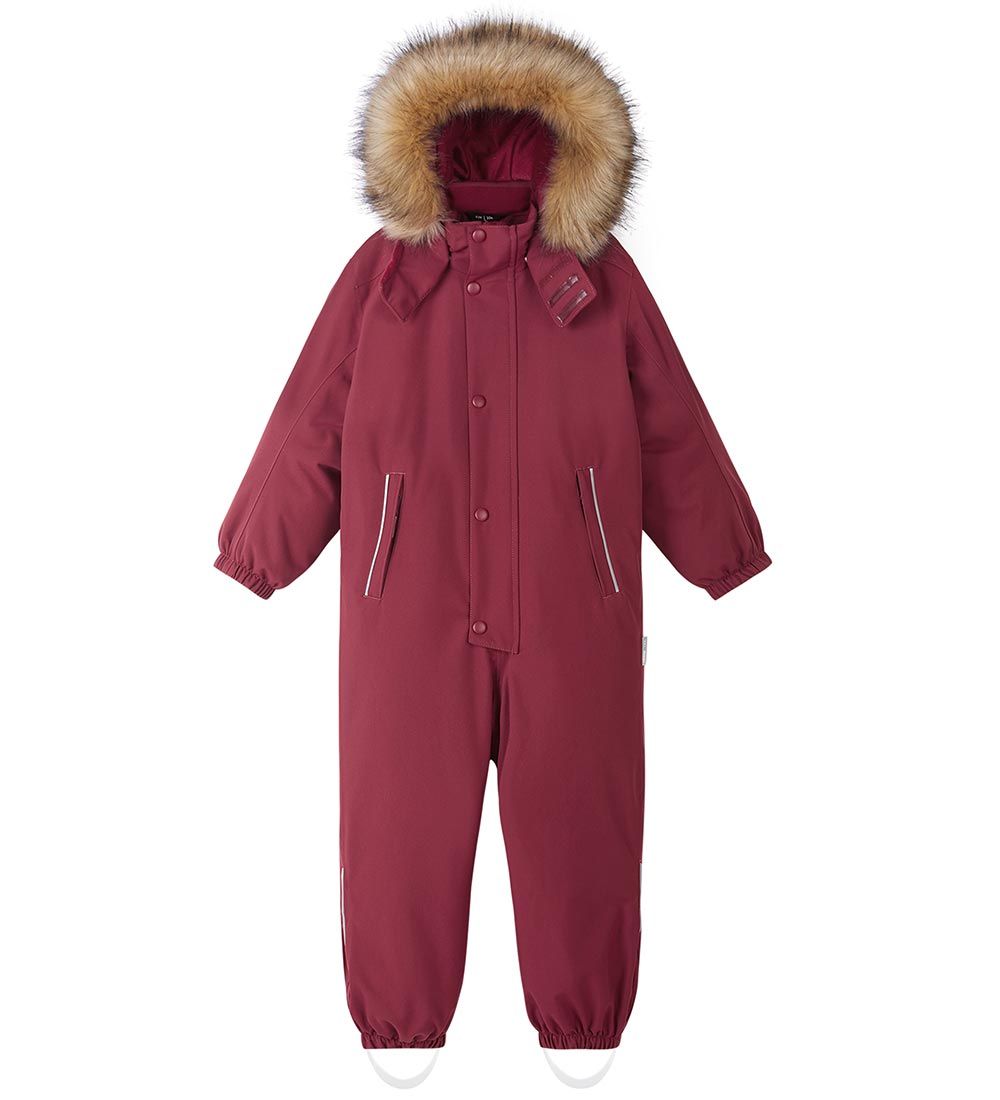 Reima Snowsuit - Stavanger - Jam Red w. Faux Fur » Fast Shipping