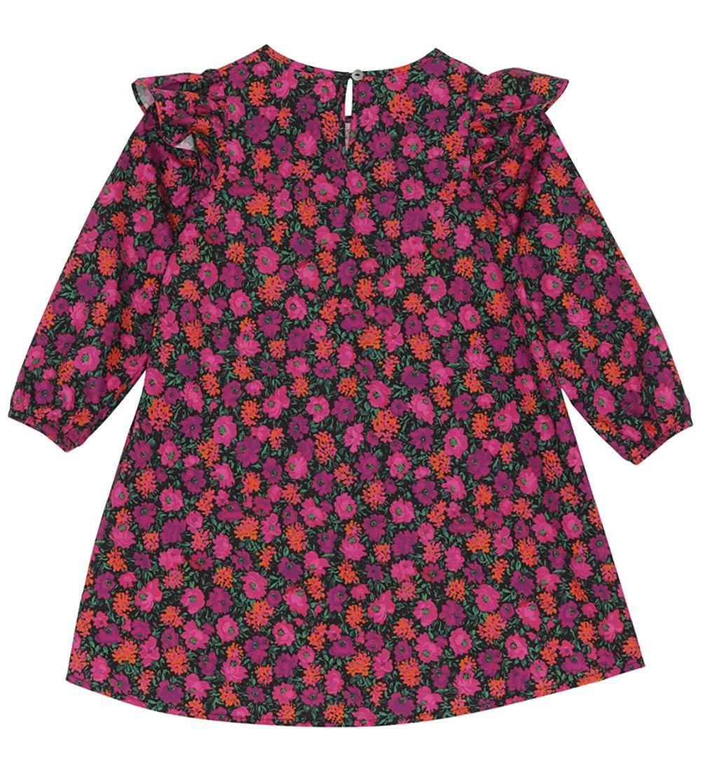 Christina Rohde Dress - Black w. Flowers